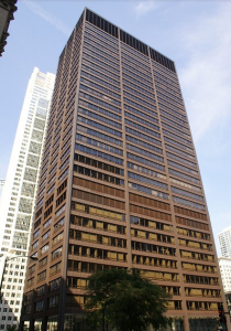 The Richard J. Daley Center is pictured in the middle of Chicago’s Skyline. The building served as the Wayne Enterprises Building in “The Dark Knight.” Photo courtesy of the International Database for Civil and Structural Engineering. 